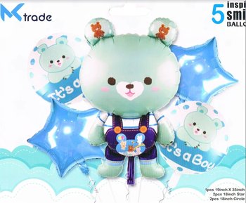 Buy Online 5pcs It’s A Boy Theme Foil Balloon | Gente.pk
