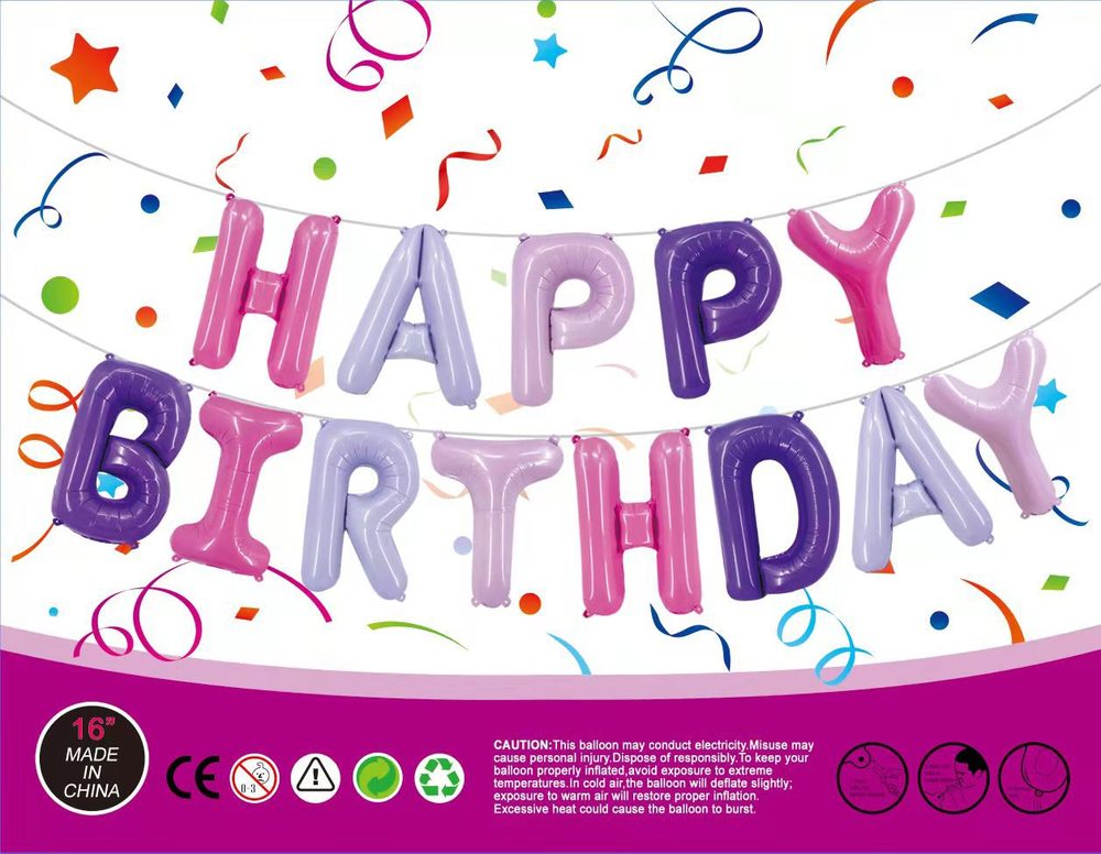 Buy Online Happy Birthday Foil Balloon | Gente.pk