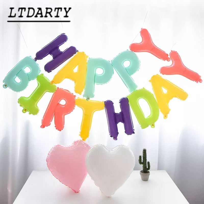 Buy Online Happy Birthday Non Foil Candy Color Balloon | Gente.pk