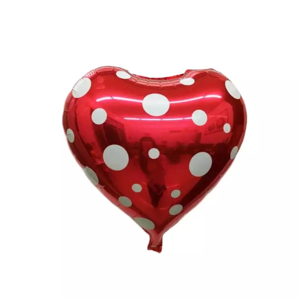 Buy Online Love Polka Dot Heart Foil Balloon | Gente.pk